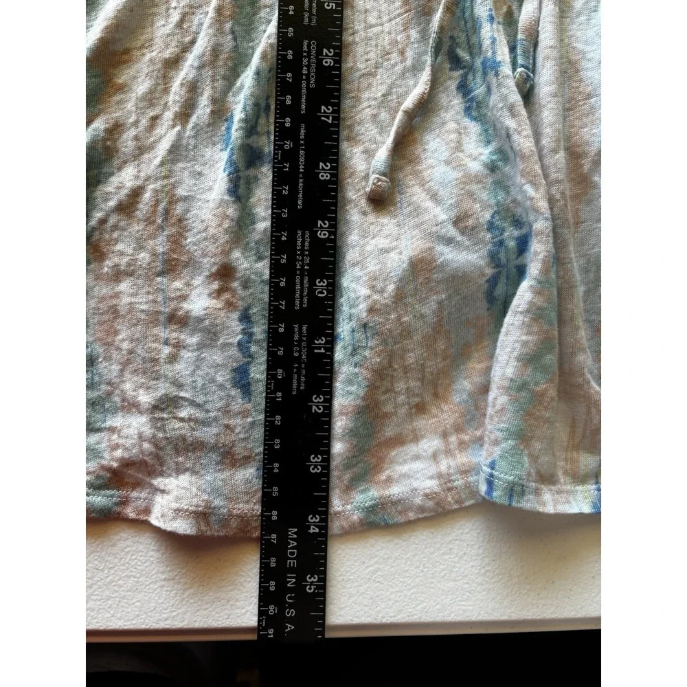 Cynthia Rowley Dress SM Kaftan Swim Suit Cover Up Tie-Dye Linen Beachy Resort